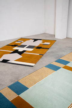 PLAYTIME MIKADO - Rectangular wool rug with geometric shapes by La Manufacture - view 3